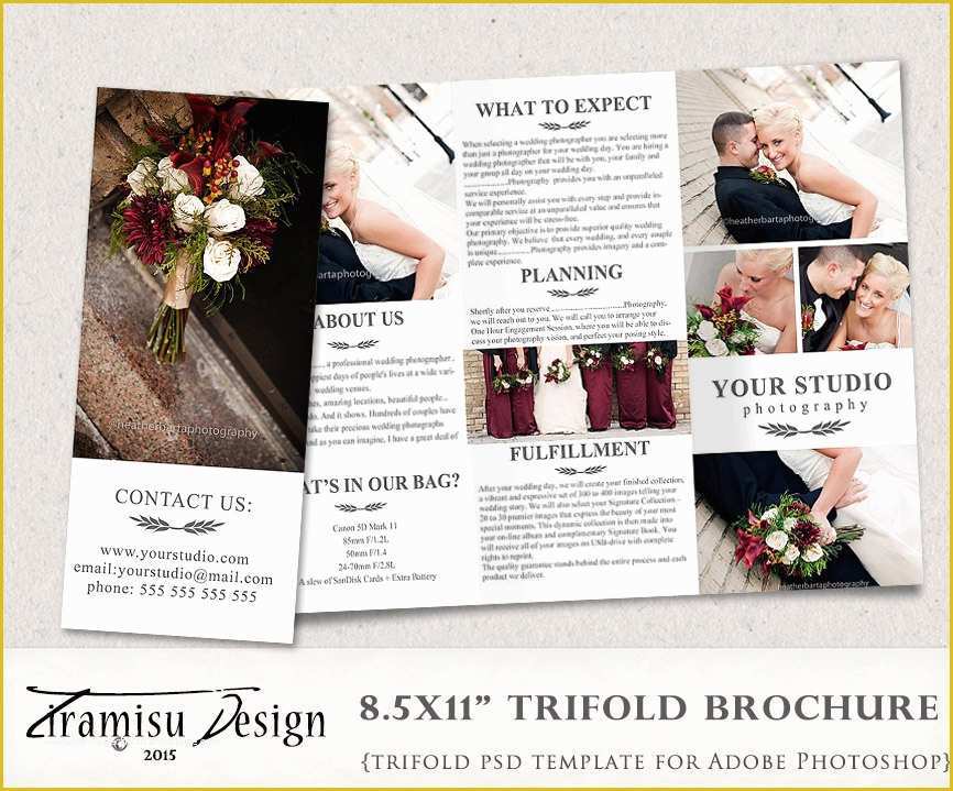 Free Tri Fold Wedding Brochure Templates Of Wedding Graphy Trifold Brochure Template Client Wel E