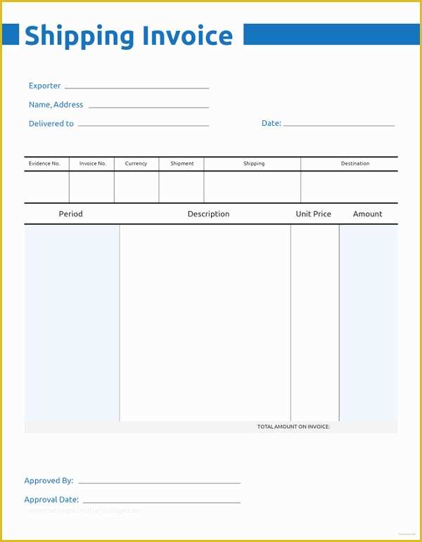 Free Trucking Invoices Templates Of 30 Mercial Invoice Templates Word Excel Pdf Ai