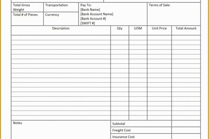 Free Trucking Invoices Templates Of Freight Invoice Template