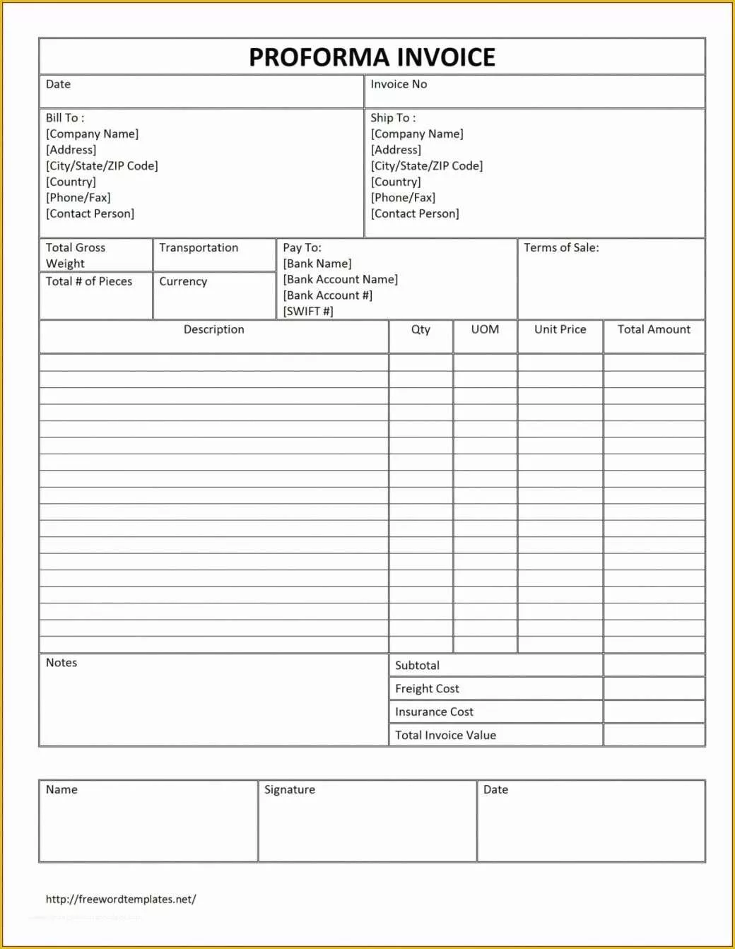 50 Free Trucking Invoices Templates