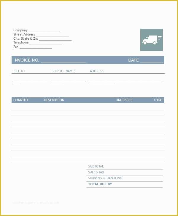 50 Free Trucking Invoices Templates