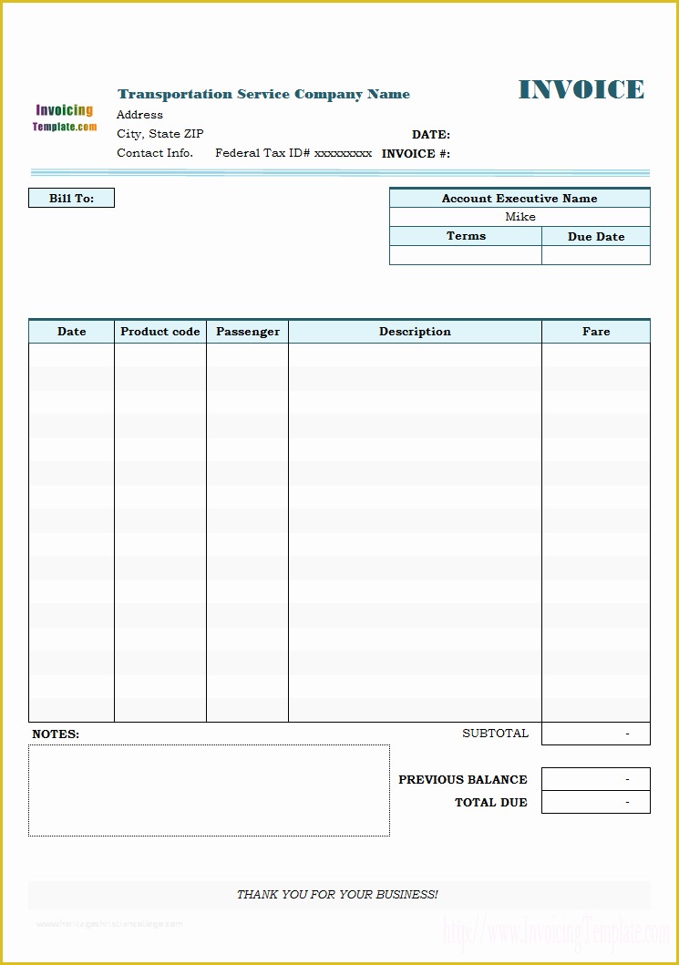 Free Trucking Invoices Templates Of Transportation Invoice