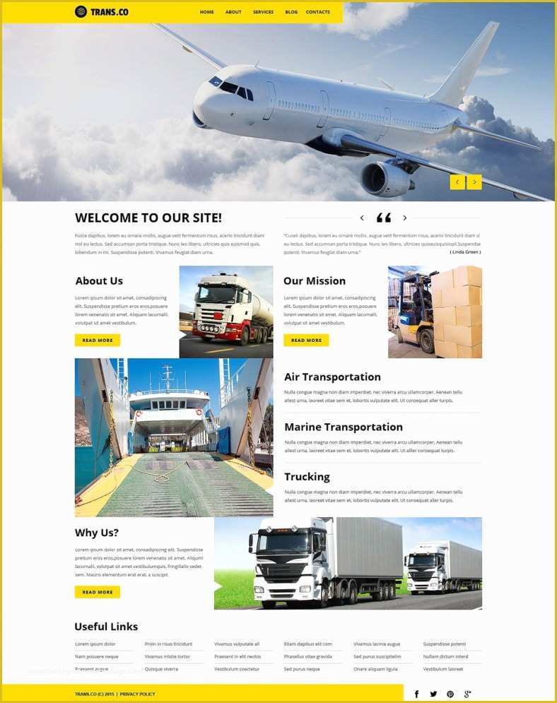 Free Trucking Website Templates Of 12 Best Transportation Wordpress Templates & themes