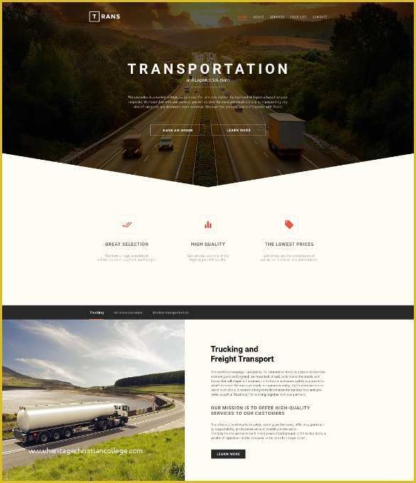 Free Trucking Website Templates Of 18 Corporate Website themes & Templates