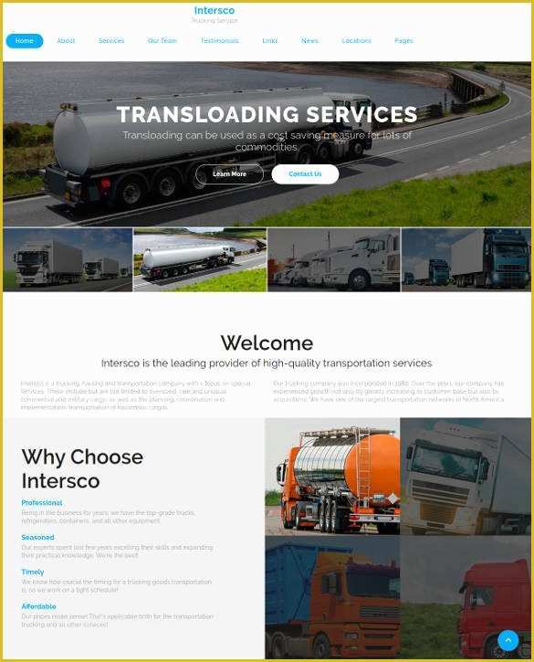 Free Trucking Website Templates Of 33 Jquery HTML5 Website themes &amp; Templates