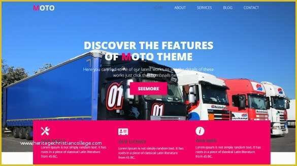 Free Trucking Website Templates Of 34 Transportation Website themes & Templates