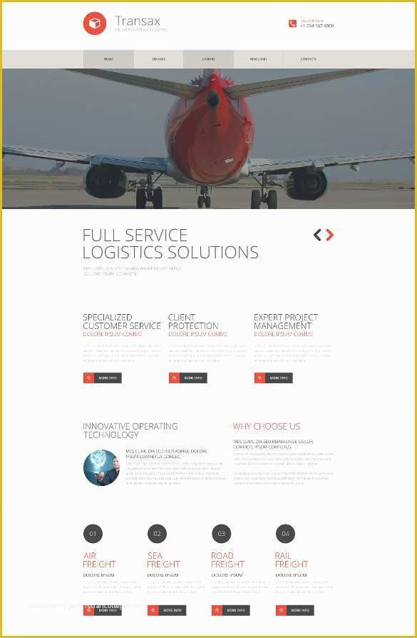 Free Trucking Website Templates Of 34 Transportation Website themes &amp; Templates