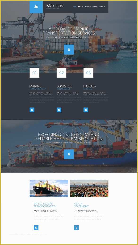 Free Trucking Website Templates Of 34 Transportation Website themes & Templates