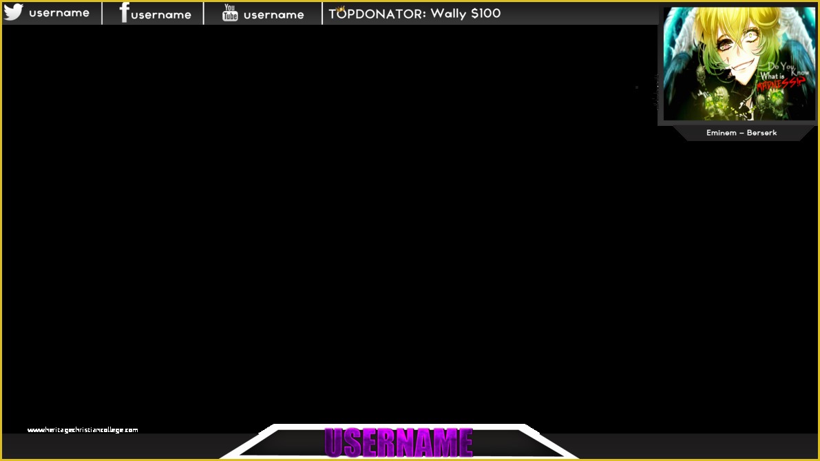 Free Twitch Overlay Template Of 12 Stream Overlay Psd Blank Twitch Stream Overlay