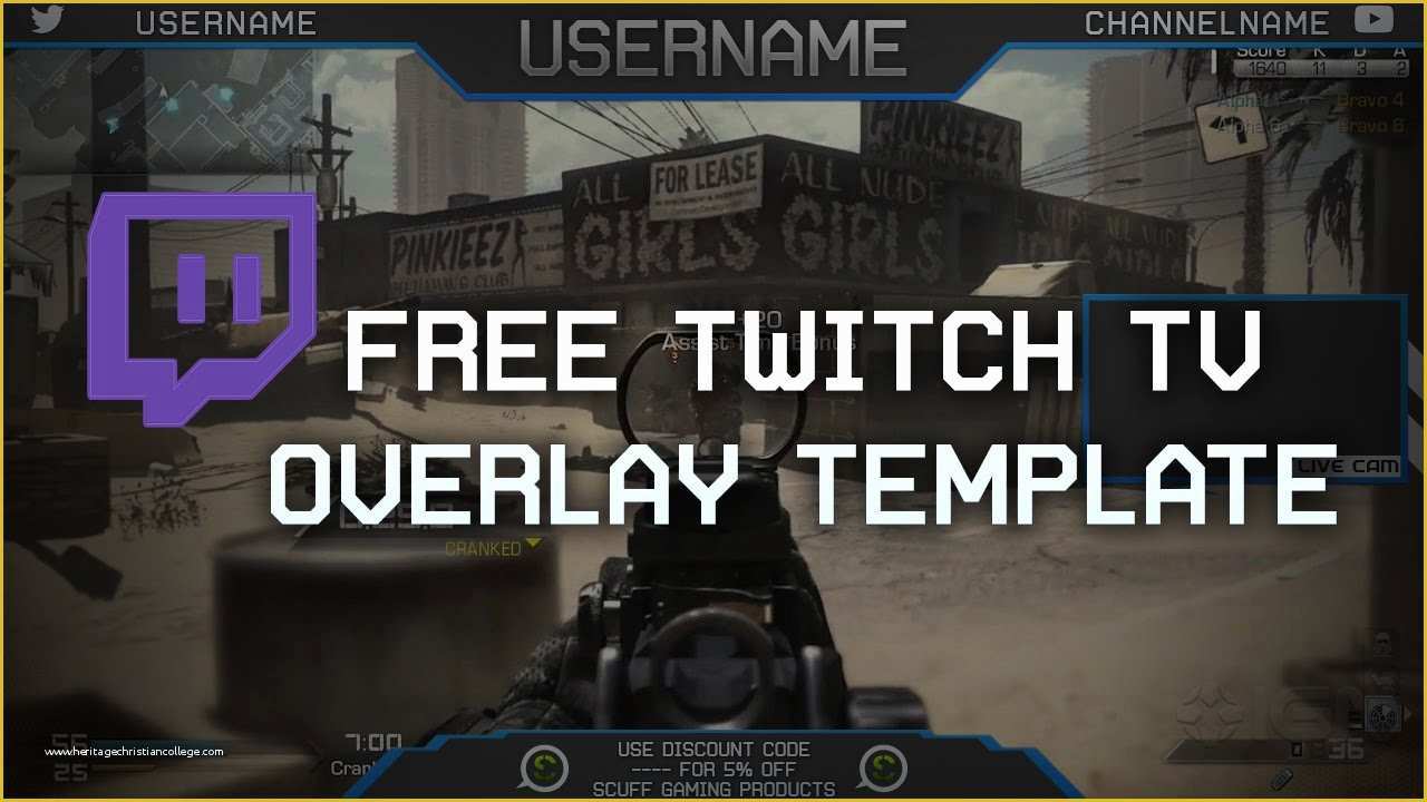 Free Twitch Overlay Template Of Free Twitch Overlay Template Download Psd