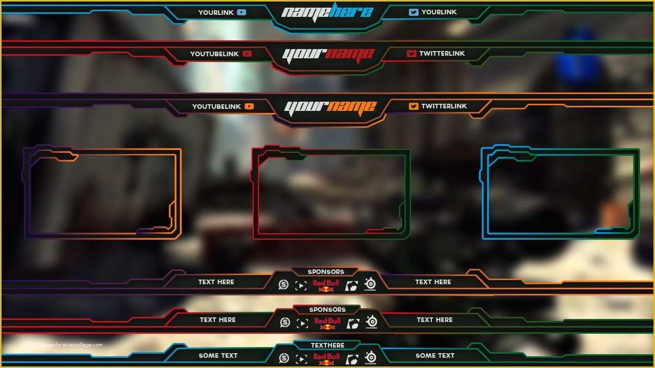 Free Twitch Overlay Template Of Free Twitch Overlay Template Pack 1