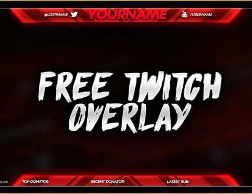 Free Twitch Overlay Template Of Free Twitch Overlay Template Psd Free Download Free