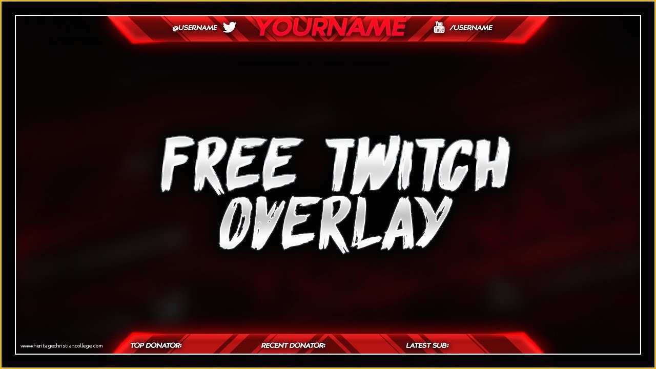 51 Free Twitch Overlay Template
