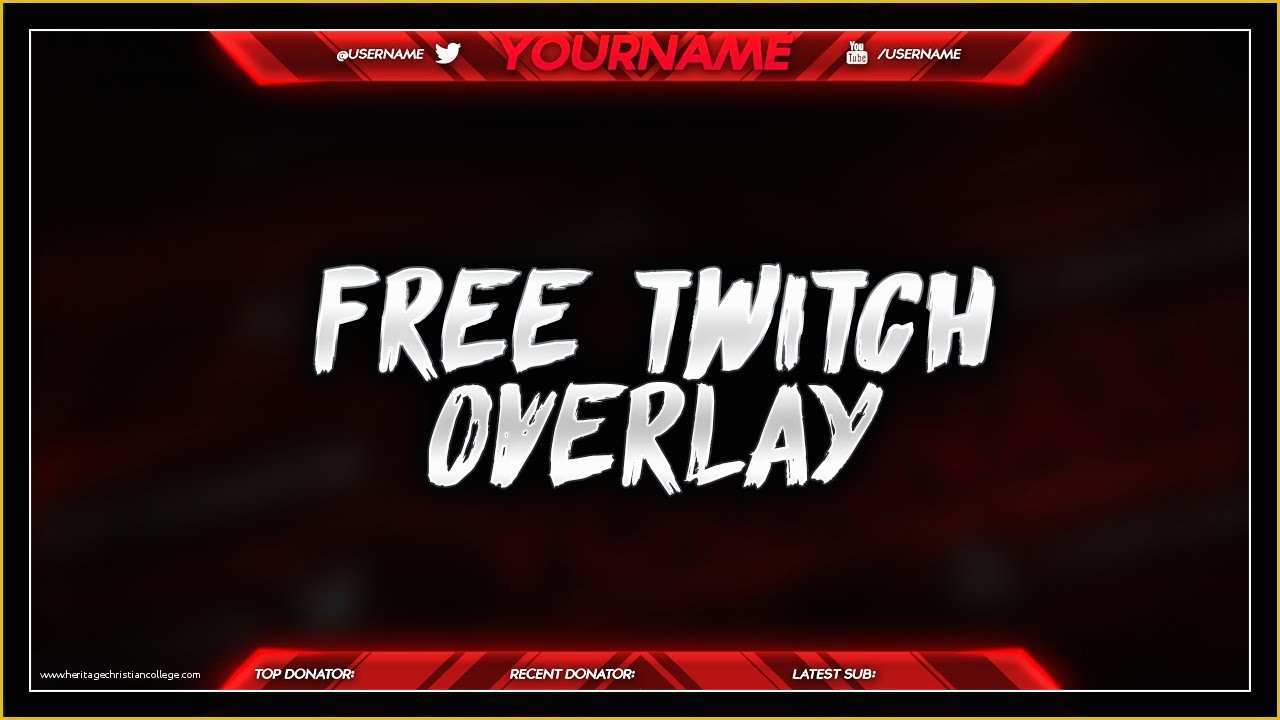 Free Twitch Overlay Template Of Free Twitch Overlay Template Psd Free Download Free