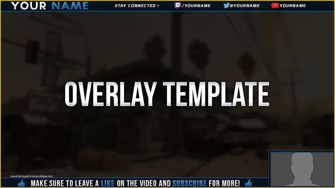 Free Twitch Overlay Template Of Free Video Twitch Overlay Template Tutorial