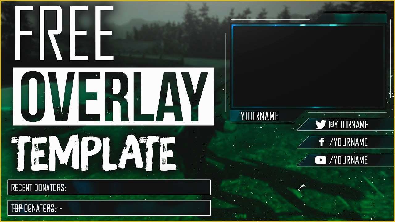 Free Twitch Overlay Template Of Free Webcam Overlay Template for Livestream Twitch Youtube