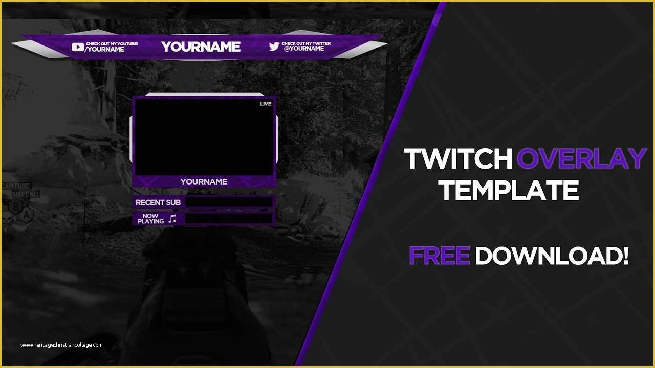Free Twitch Overlay Template Of Twitch Overlay Template 1 Free