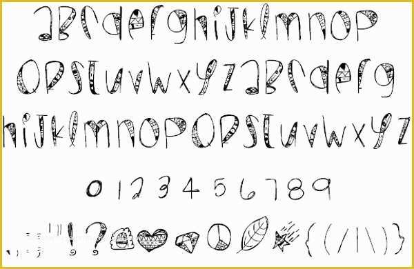 Free Typography Templates Of 16 Doodle Fonts Free Ttf Otf format Download