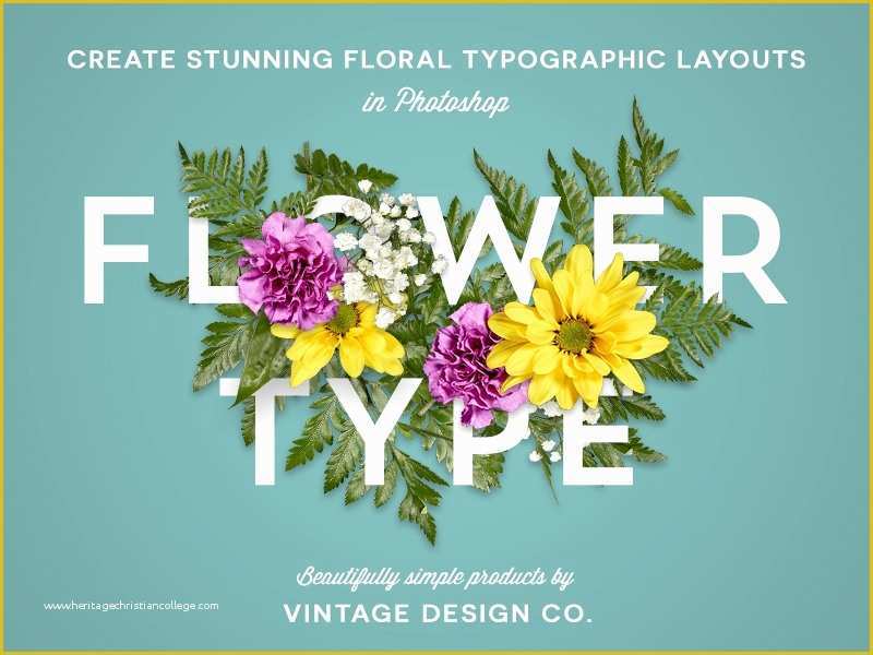 Free Typography Templates Of 20 Inspiring Floral Typography Designs