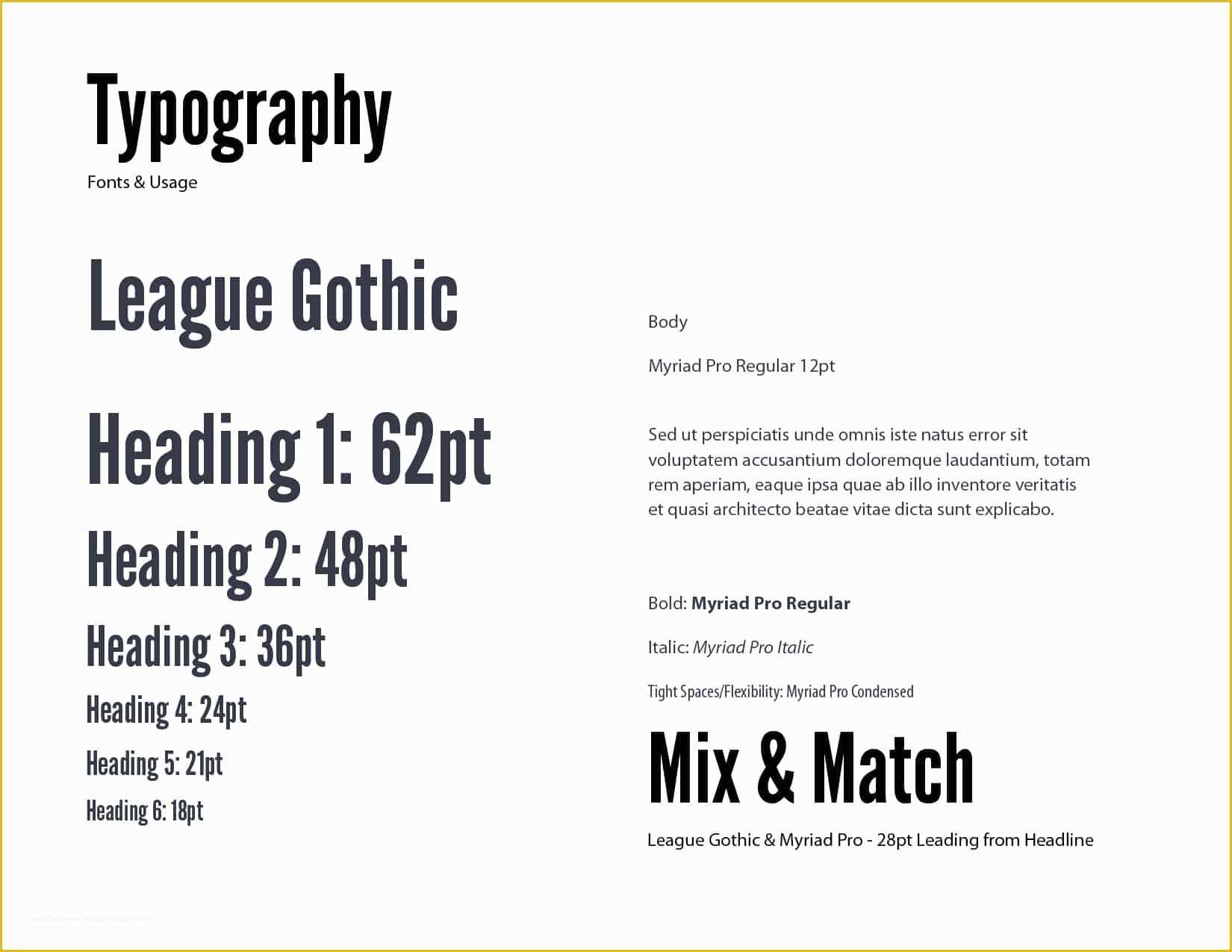 Free Typography Templates Of Free Style Guide Template Ai format