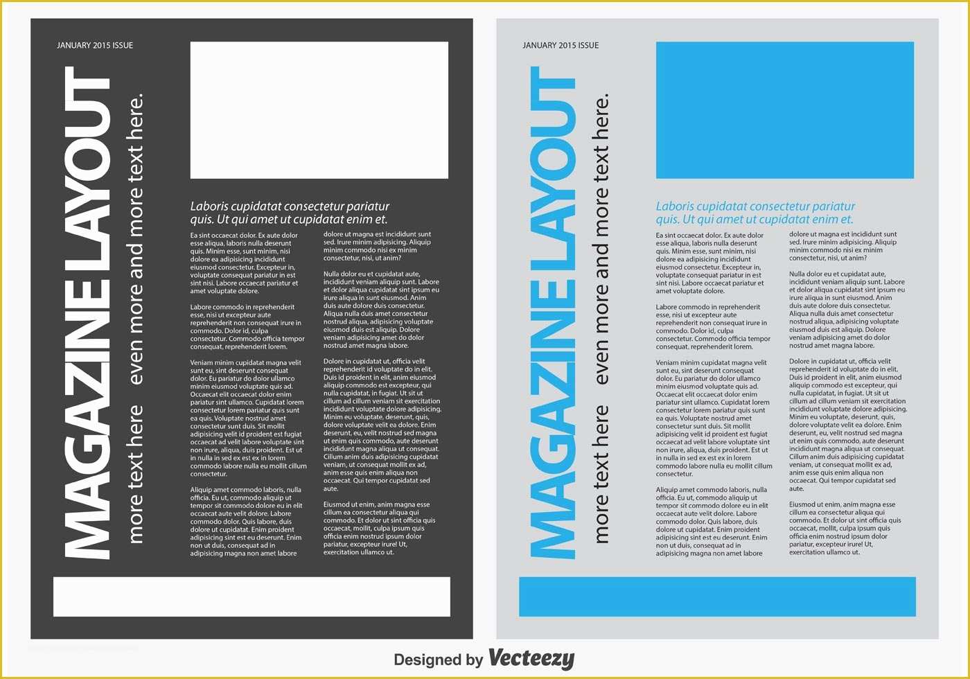 Free Typography Templates Of Magazine News Letter Template Download Free Vector Art