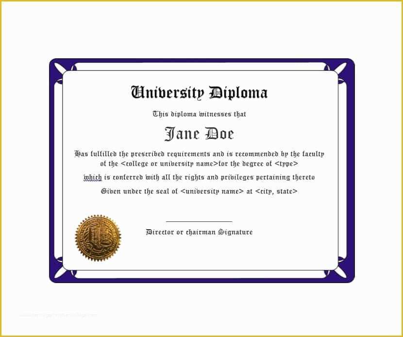Free University Diploma Templates Of 30 Real &amp; Fake Diploma Templates High School College