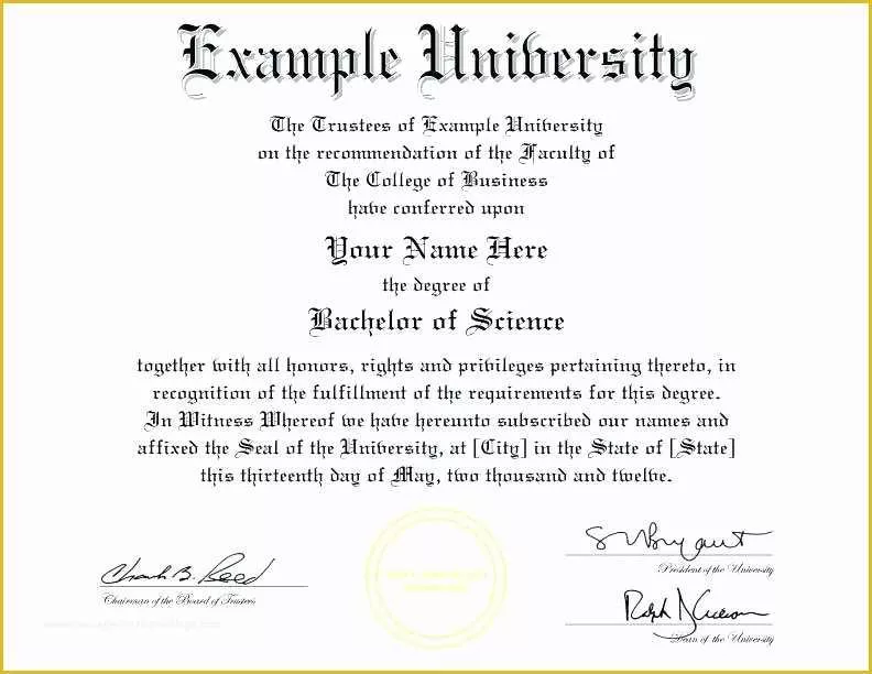 Free University Diploma Templates Of Fake Bachelor Degree Template Free Templates College Plan