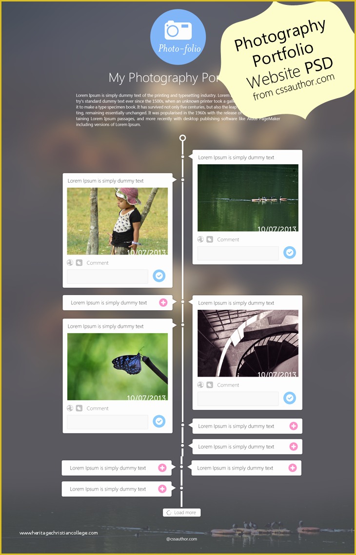 Free Ux Portfolio Template Of Graphy Portfolio Website Template Design Psd From Css