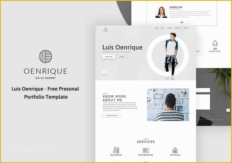 Free Ux Portfolio Template Of Templates Archives Uideck