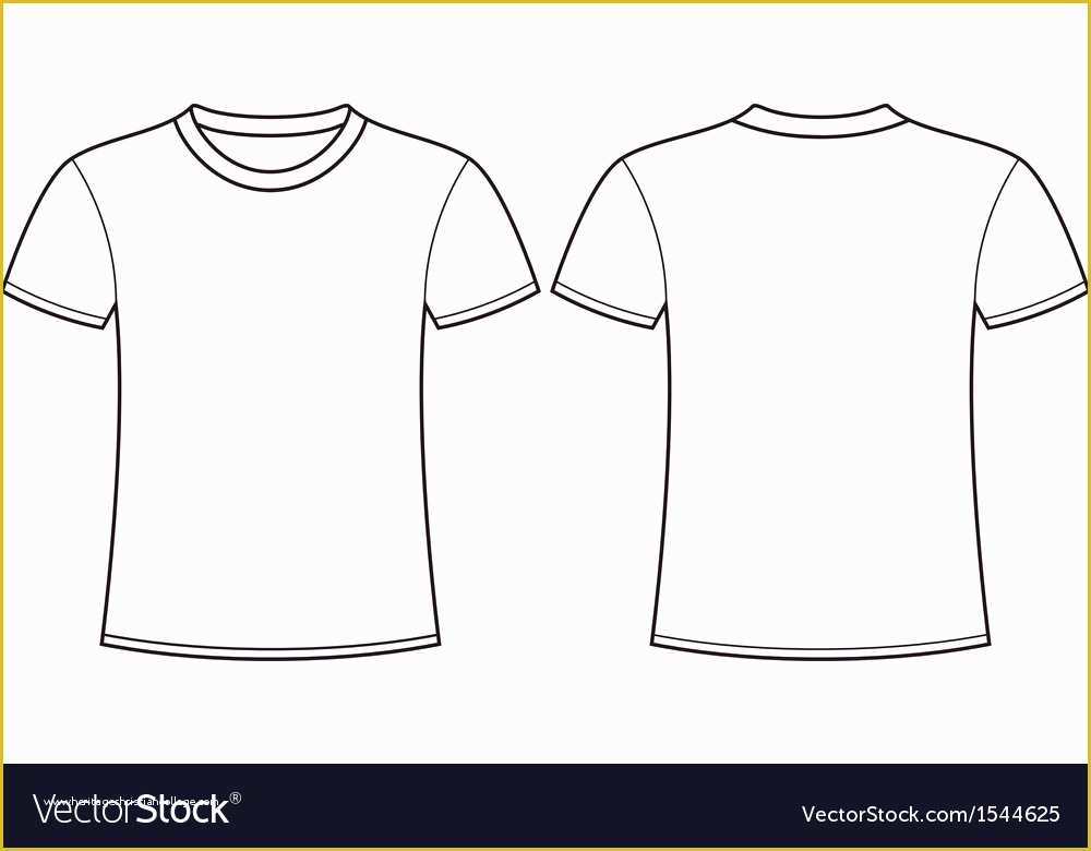 Free Vector Clothing Templates Of Blank T Shirt Template Front and Back ...