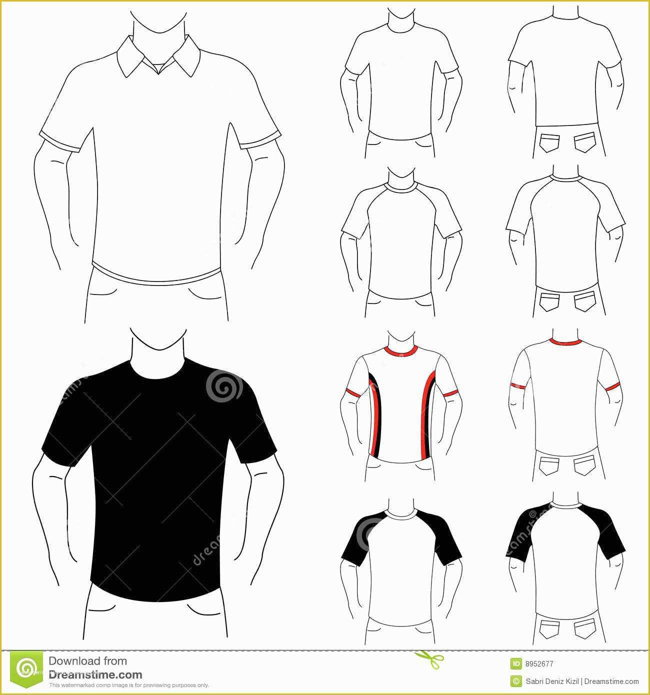 Free Vector Clothing Templates Of Clothes Template Fashion Man Stock Vector Illustration