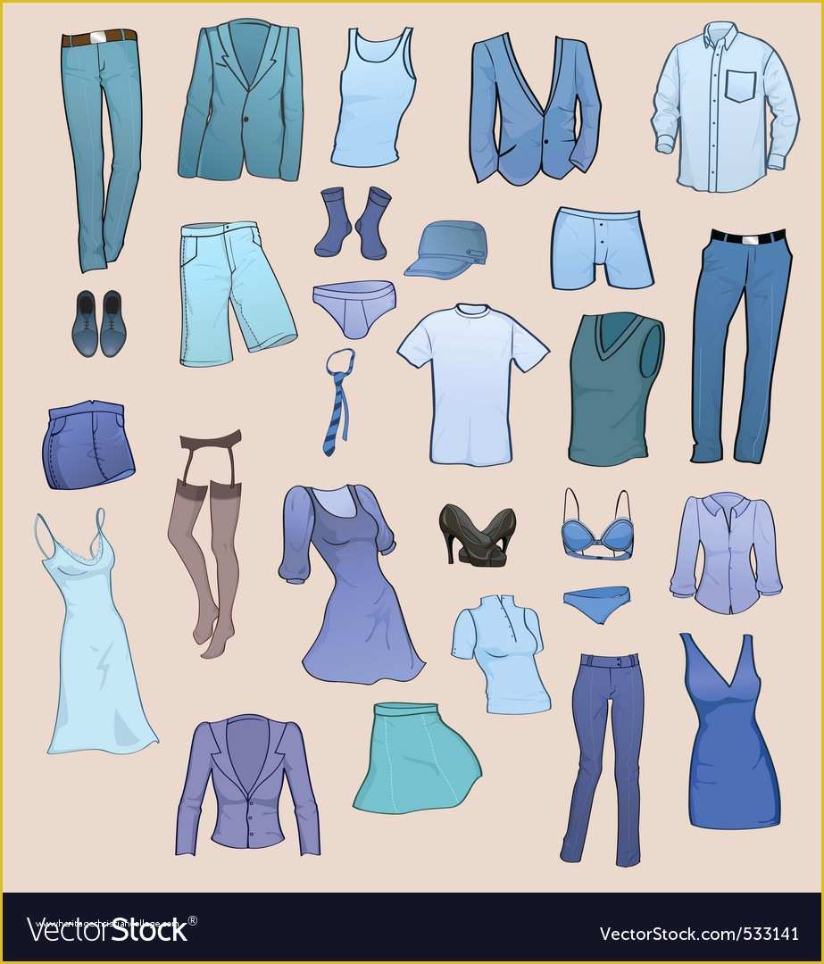 Free Vector Clothing Templates Of Clothing Templates Royalty Free Vector Image Vectorstock