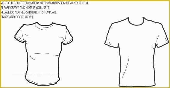 Free Vector Clothing Templates Of Female and Male T Shirt Template Free Vector Klip Sanatlar