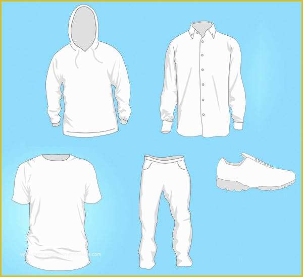 Free Vector Clothing Templates Of Free Vector Clothing Templates
