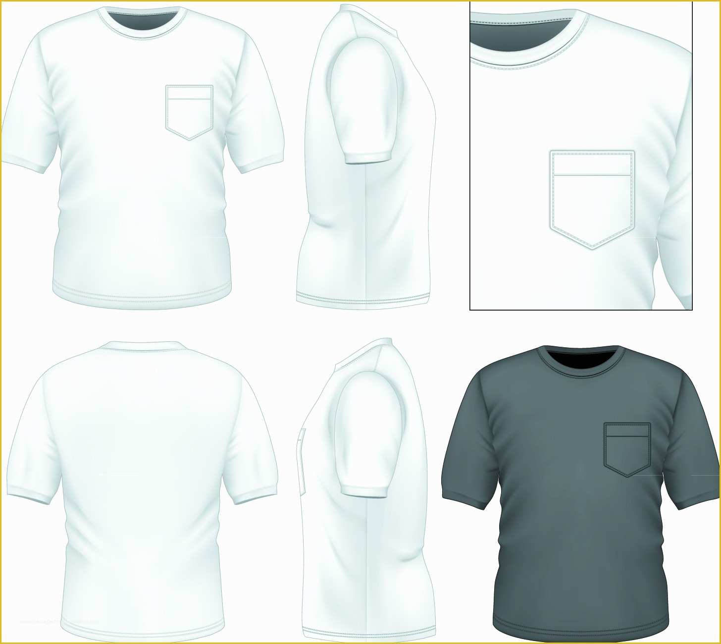 Free Vector Clothing Templates Of Men Clothes Design Template Vector Set 01 Free