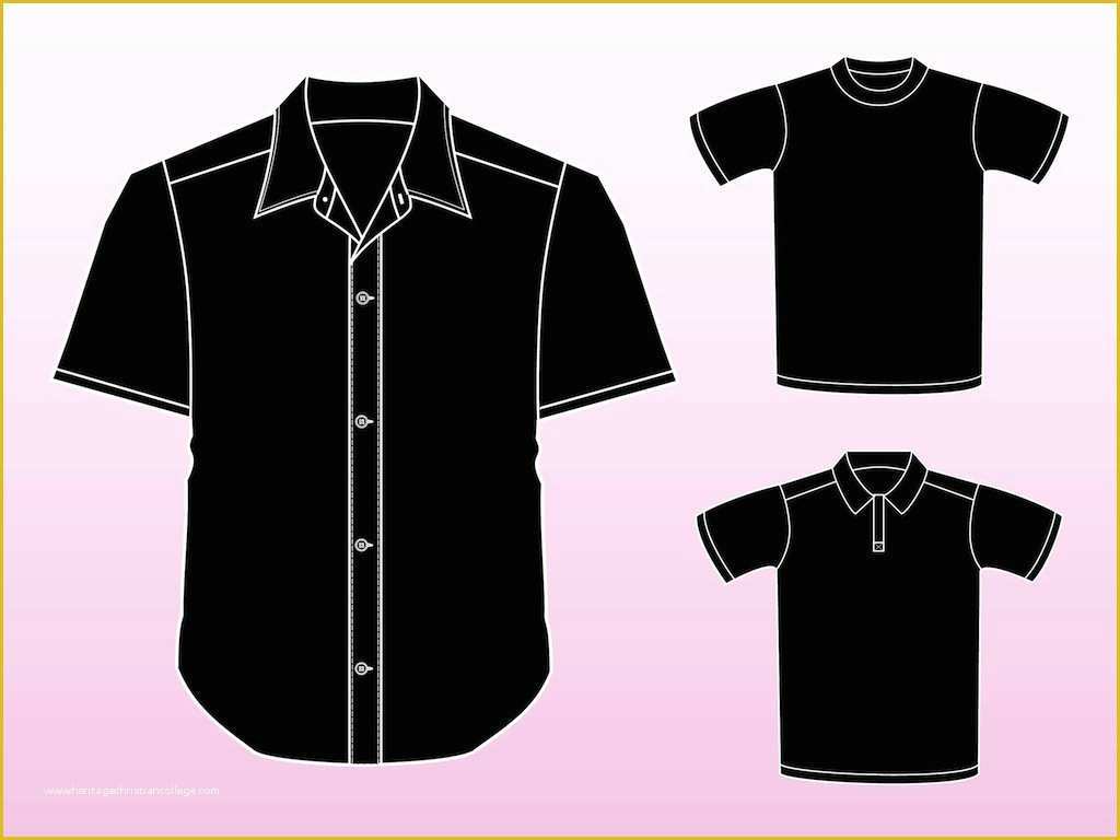 Free Vector Clothing Templates Of Shirt Vectors Vector Art &amp; Graphics