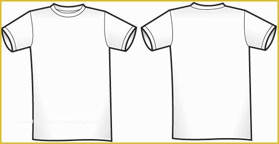 Free Vector Clothing Templates Of T Shirt Bilaterale Template Free Vector Clip Art Clipart
