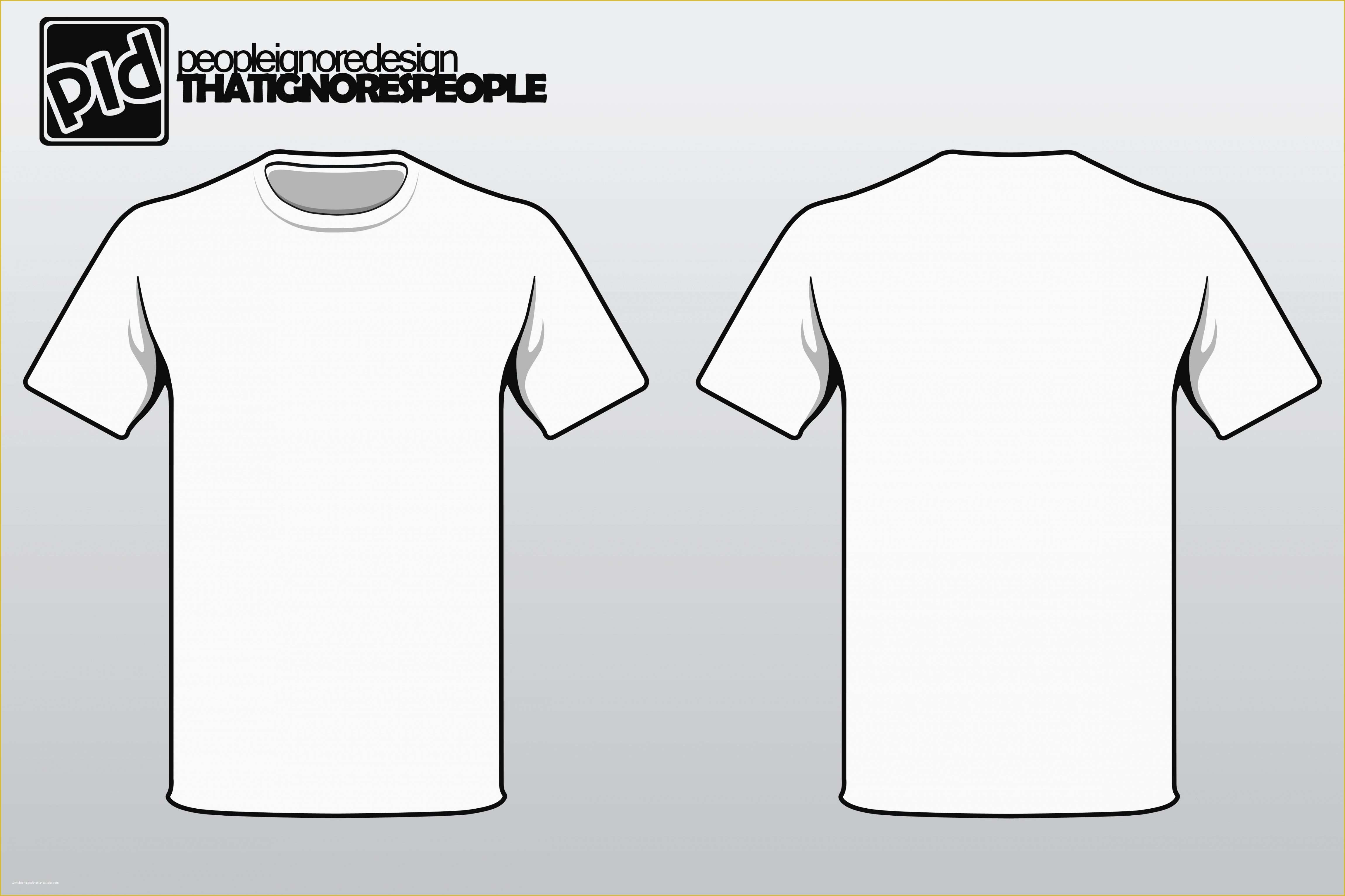 Free Vector Clothing Templates Of T Shirt Template Vector