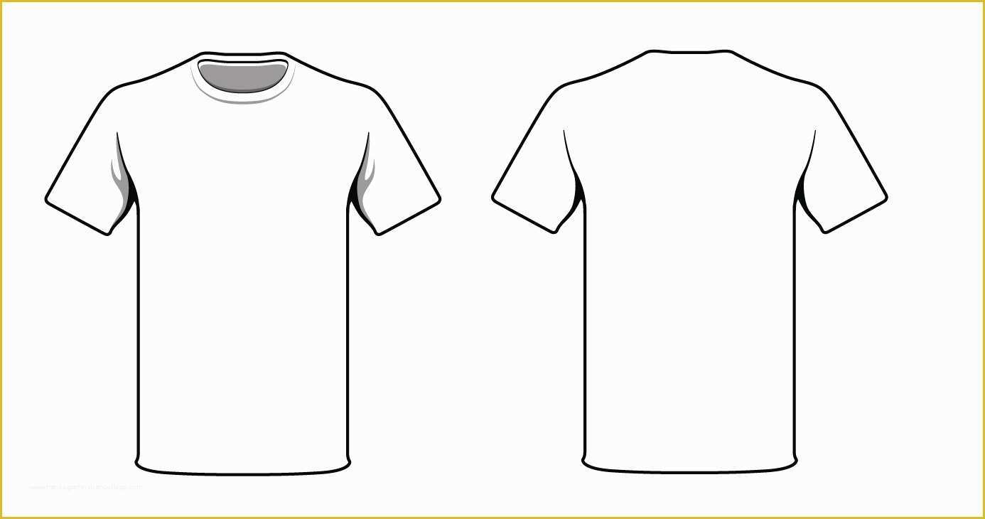 Free Vector Clothing Templates Of T Shirt Vector Clipart Best