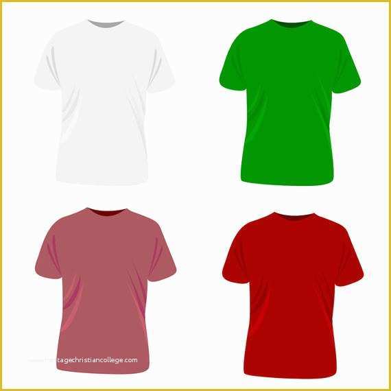 Free Vector Clothing Templates Of Vector T Shirt Template Vector