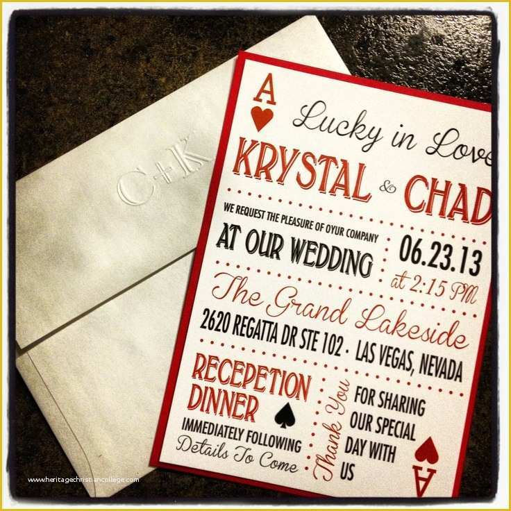 Free Vegas themed Invitation Templates Of Las Vegas themed Wedding Invitations