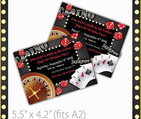 Free Vegas themed Invitation Templates Of Pin by Leah Yam On Luck Be A Lady Casino Party