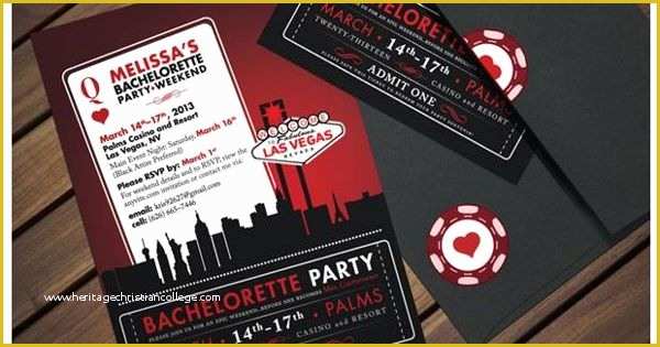 Free Vegas themed Invitation Templates Of Vegas themed Bachelorette Party "ticket" Invitation
