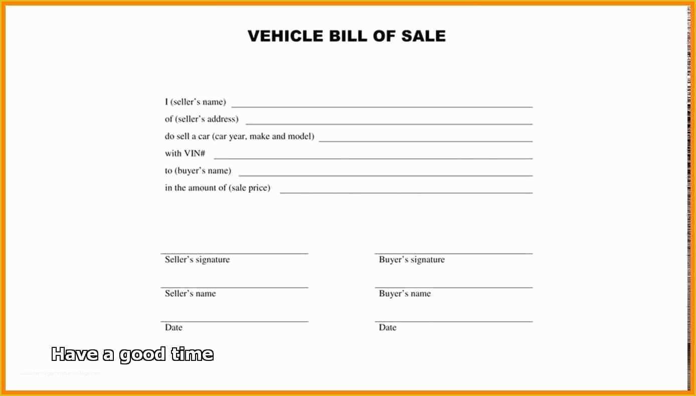 Free Vehicle Bill Of Sale Template Of Bill Sale form – Free Download for Vehicle Property