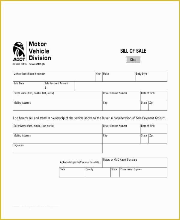 Free Vehicle Bill Of Sale Template Pdf Of Vehicle Bill Of Sale Template 14 Free Word Pdf