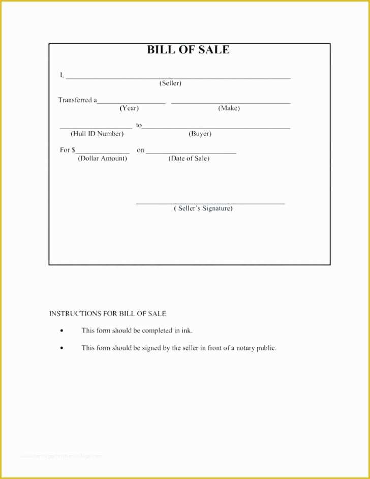 Free Vehicle Bill Of Sale Template Word Of Truck Bill Sale Template Automobile Bill Sale