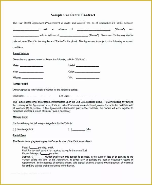 Free Vehicle Rental Agreement Template Of Car Hire Contract Template Uk – asrefo