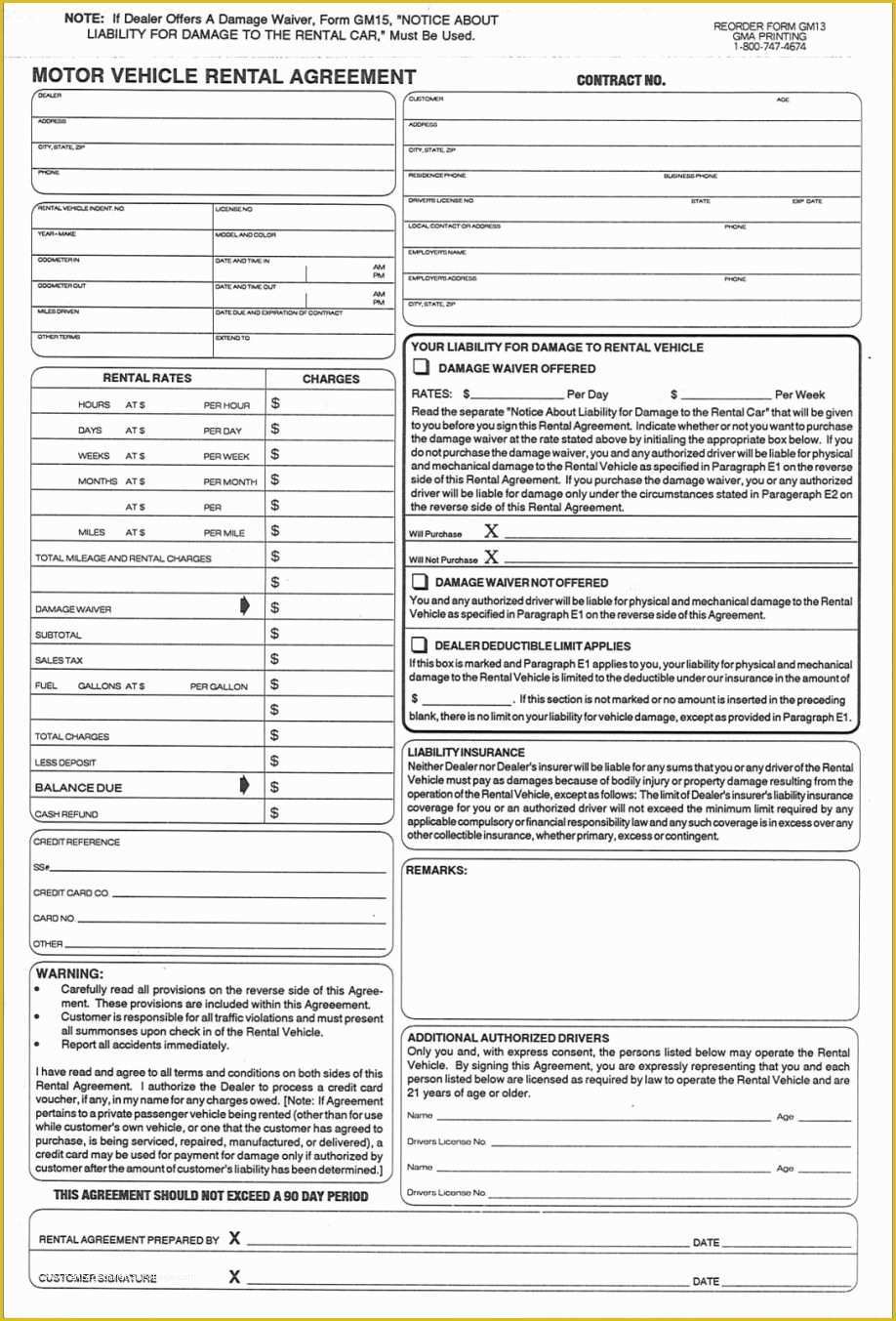 Free Vehicle Rental Agreement Template Of Vehicle Rental Agreement Letter Examples Car Template