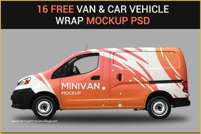 Free Vehicle Templates for Car Wraps Of 16 Free Van & Car Vehicle Wrap Mockup Psds Designyep