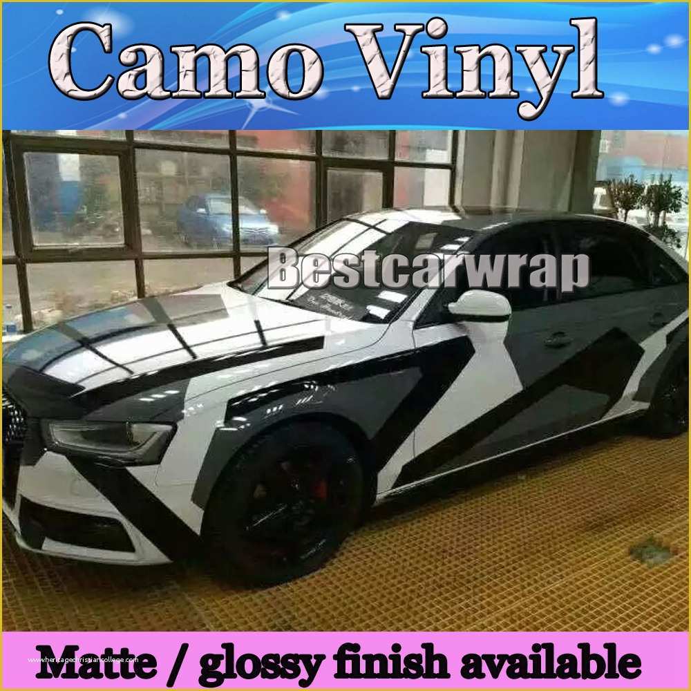 Free Vehicle Templates for Car Wraps Of 2017 Pixel Camo Vinyl Black White Grey Car Wrap Sticker